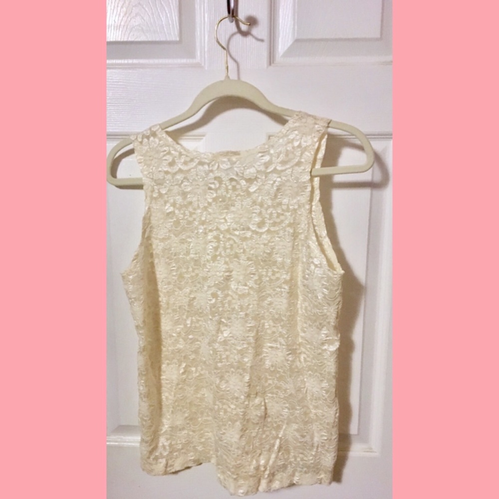 Solange Beautiful Light Cream Lace Boho Camisole💕