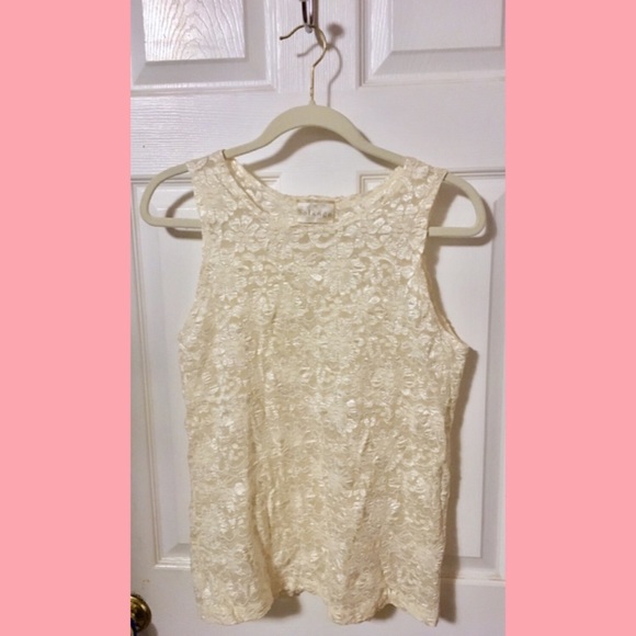 Solange Beautiful Light Cream Lace Boho Camisole💕 - Picture 2 of 5