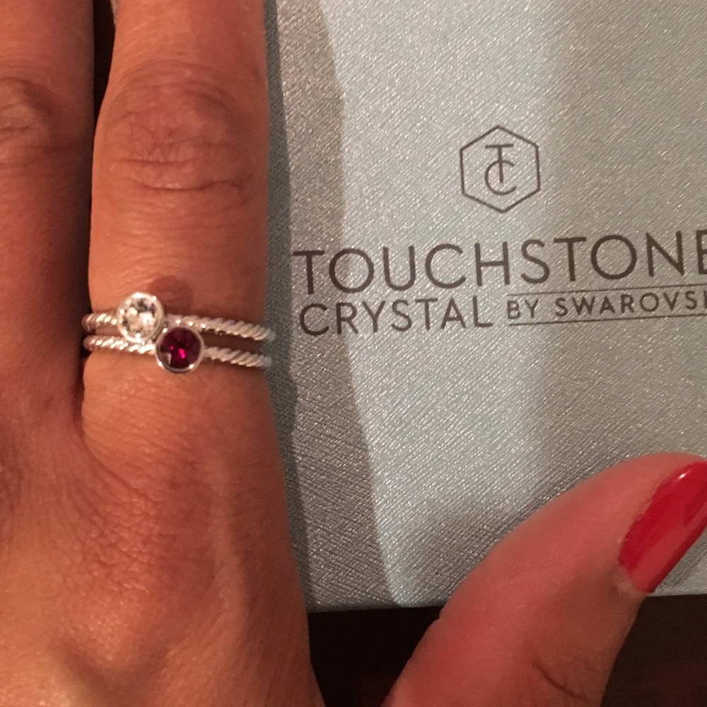 *SOLD*Birthstone rings - TWO for the price of one!