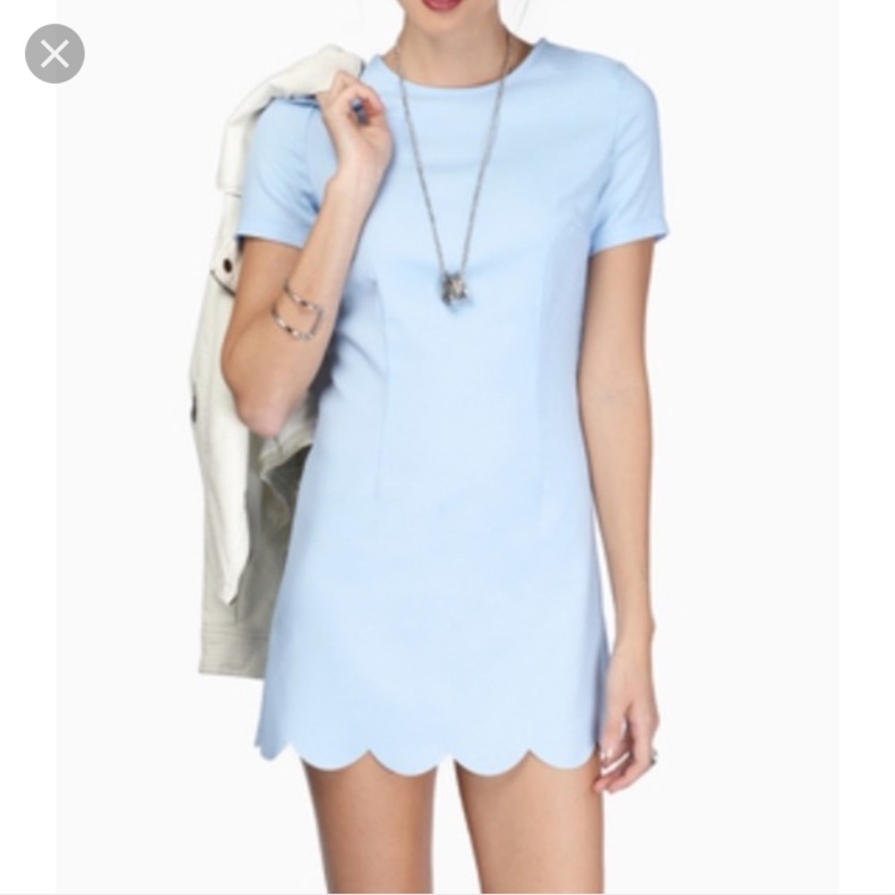 Powder blue Tobi Scallop Dress NWT - S