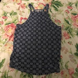 Flower design halter top