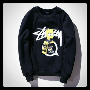 STUSSY X BART COLLAB SWEATSHIRT