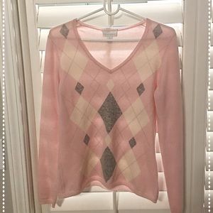 100% Cashmere Argyle Sweater