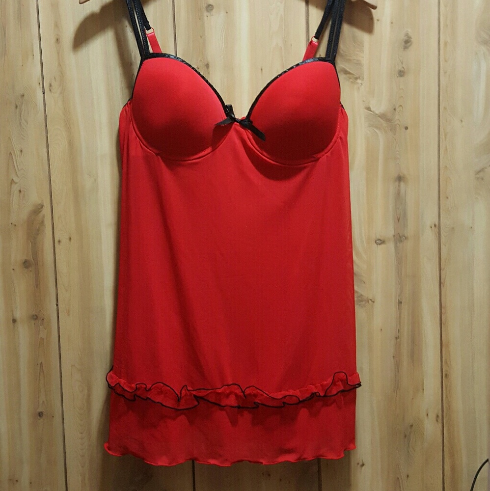 Underwire Sheer Teddy with Panties