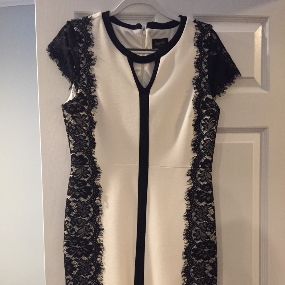 Beautiful black and white dress