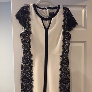 Beautiful black and white dress