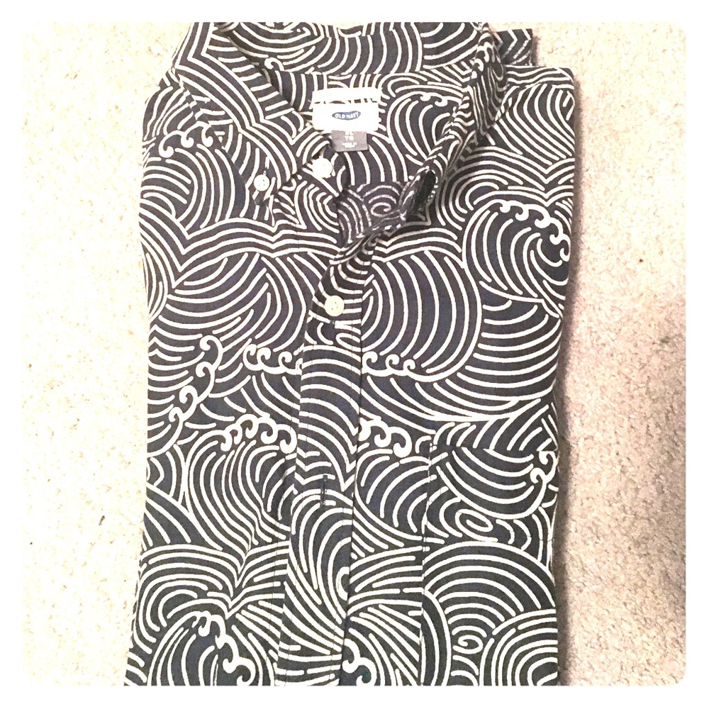 Old Navy casual button down slim fit XL