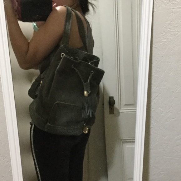 Neiman Marcus Handbags - Neiman Marcus olive green backpack
