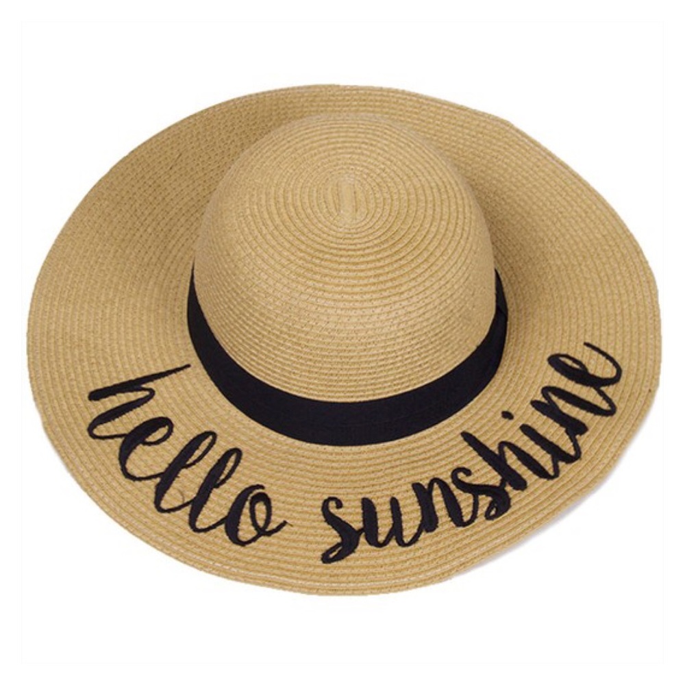 ✨2XHP✨ Premium- Do Not Disturb Wide Brim Straw Hat - Picture 3 of 4