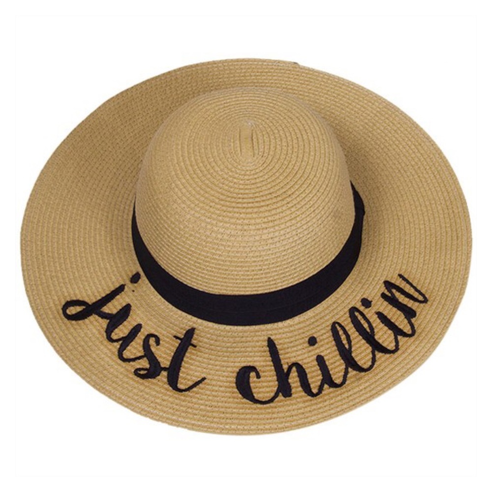 ✨2XHP✨ Premium- Do Not Disturb Wide Brim Straw Hat - Picture 4 of 4