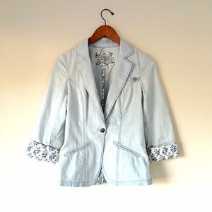 Guess Stretch Denim Blazer
