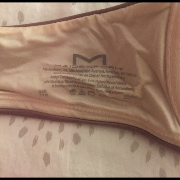 Maidenform 34b non padded coffee color underwire - Picture 2 of 2