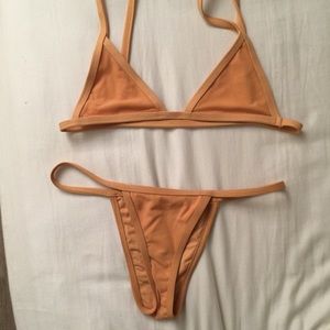 yellow minimale animale bikini