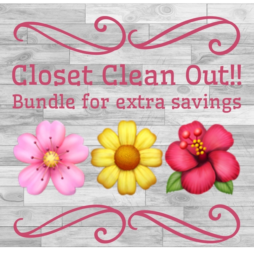 Closet clean out!! Getting ready for new inventory