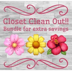 Closet clean out!! Getting ready for new inventory