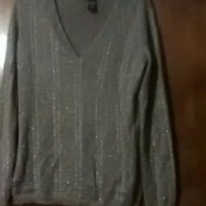 Glittery/Shimmering Vneck sweater