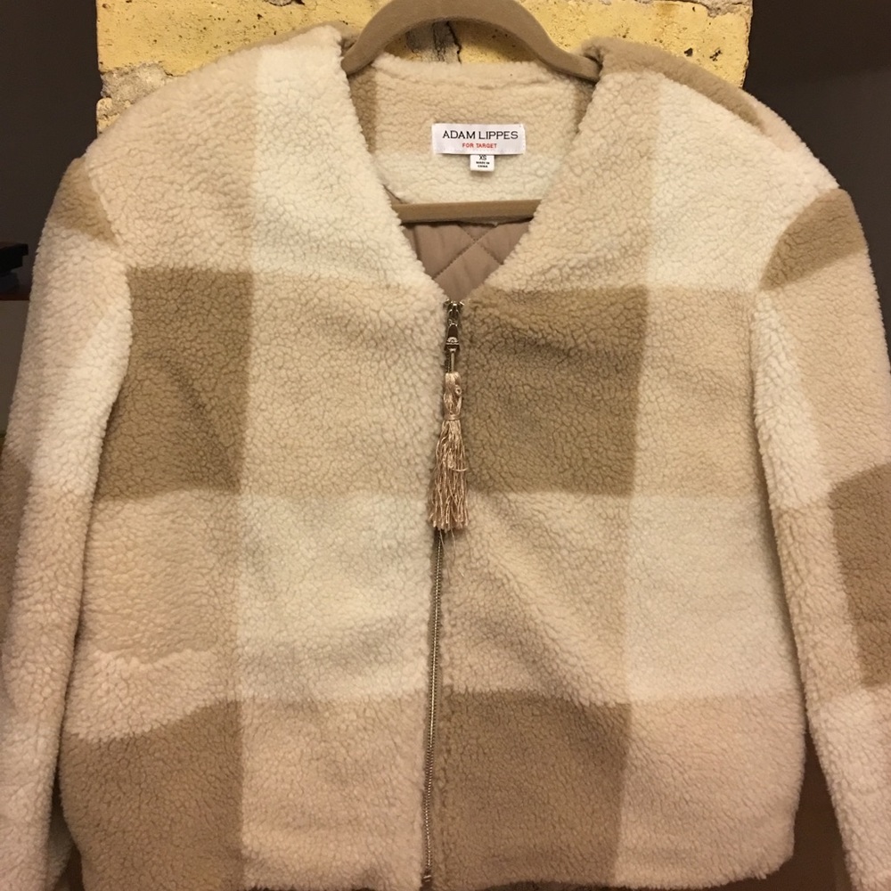 Tan and cream super soft jacket