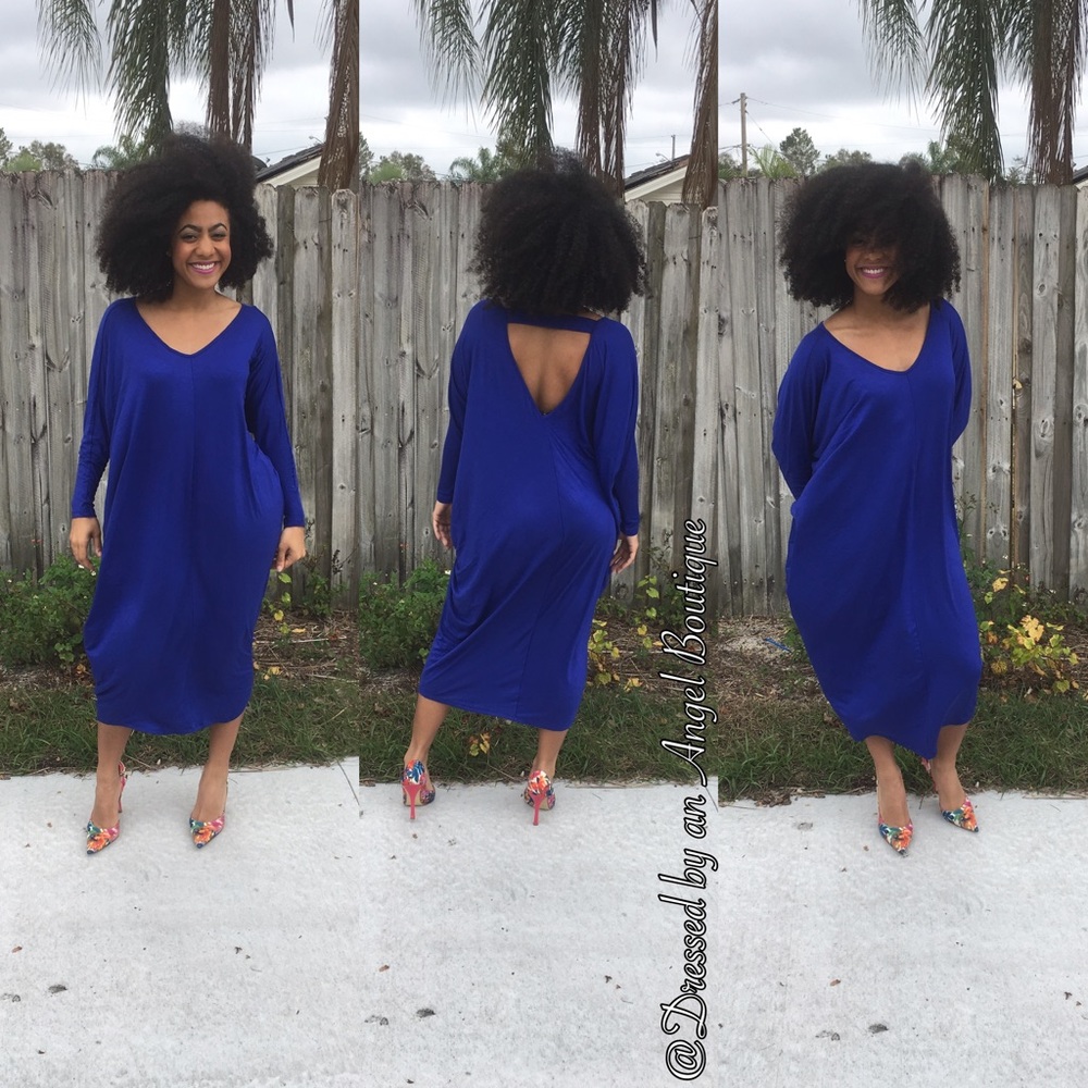 Oversized Open Back Dress
