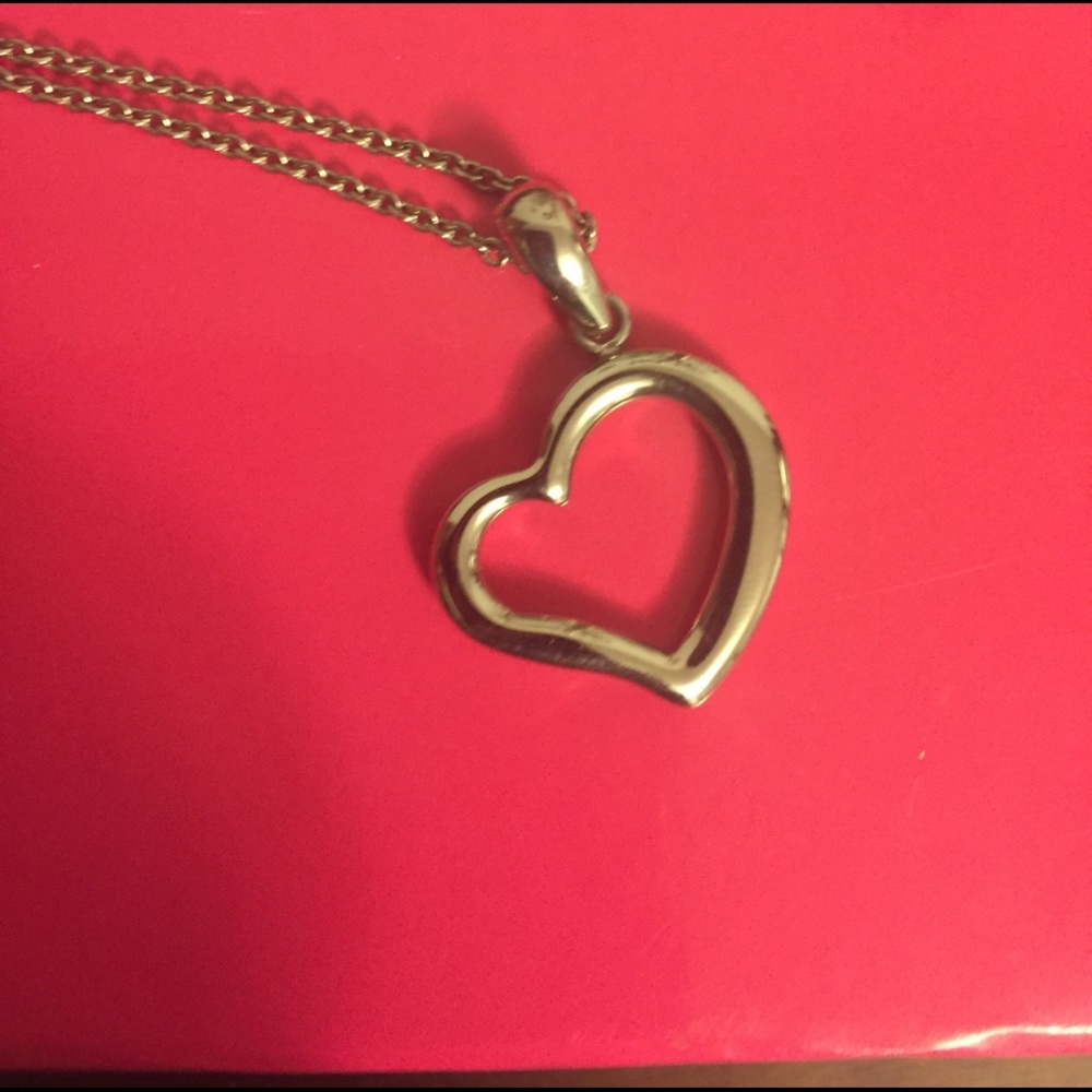 Stainless Steel Heart Charm on chain