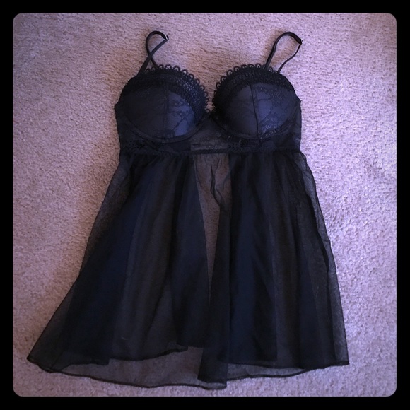PINK Victoria's Secret Other - Victoria's Secret Very Sexy Lace Trim Babydoll 34C