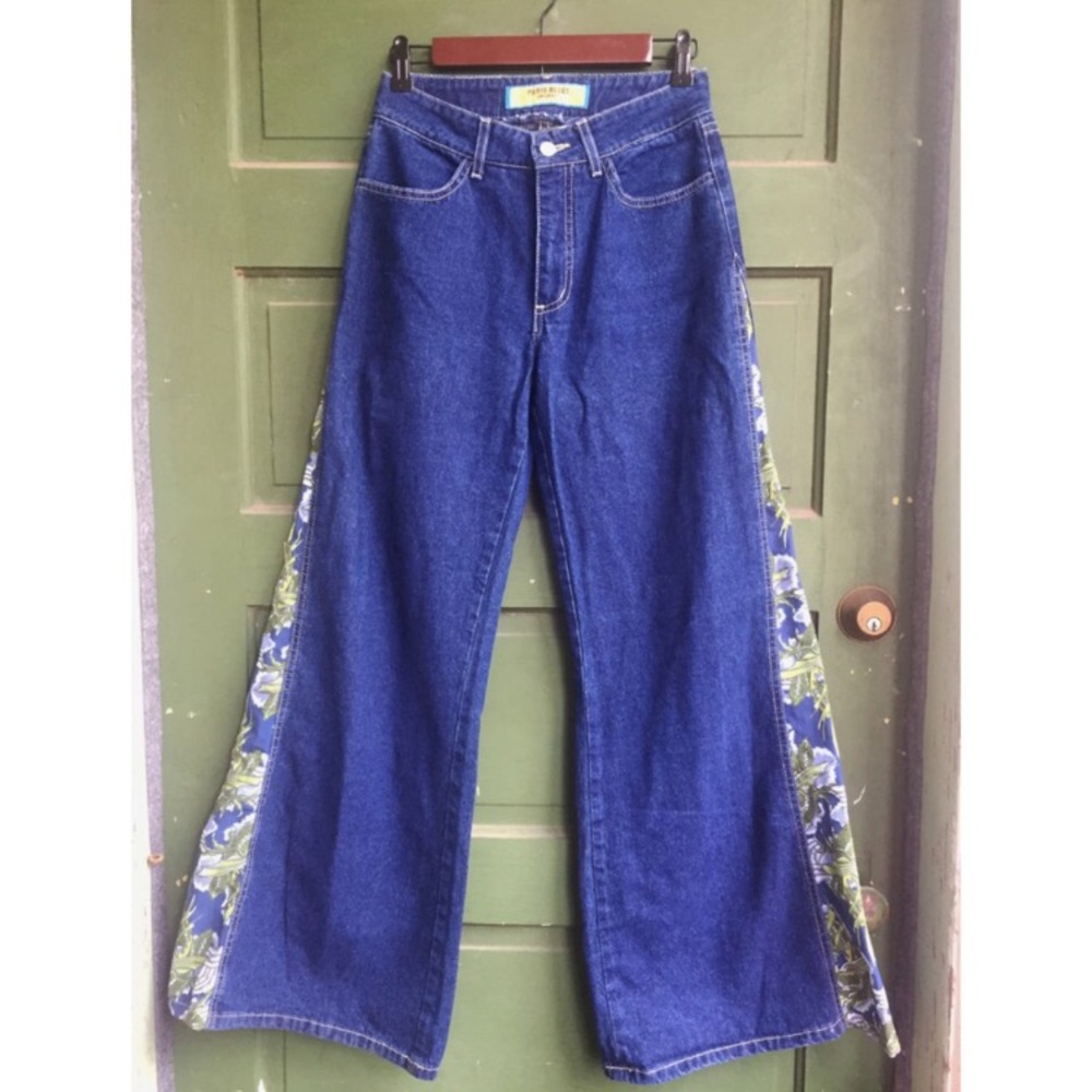 🐲Paris Blues Wide Leg Jeans with Dragon Insert🐉