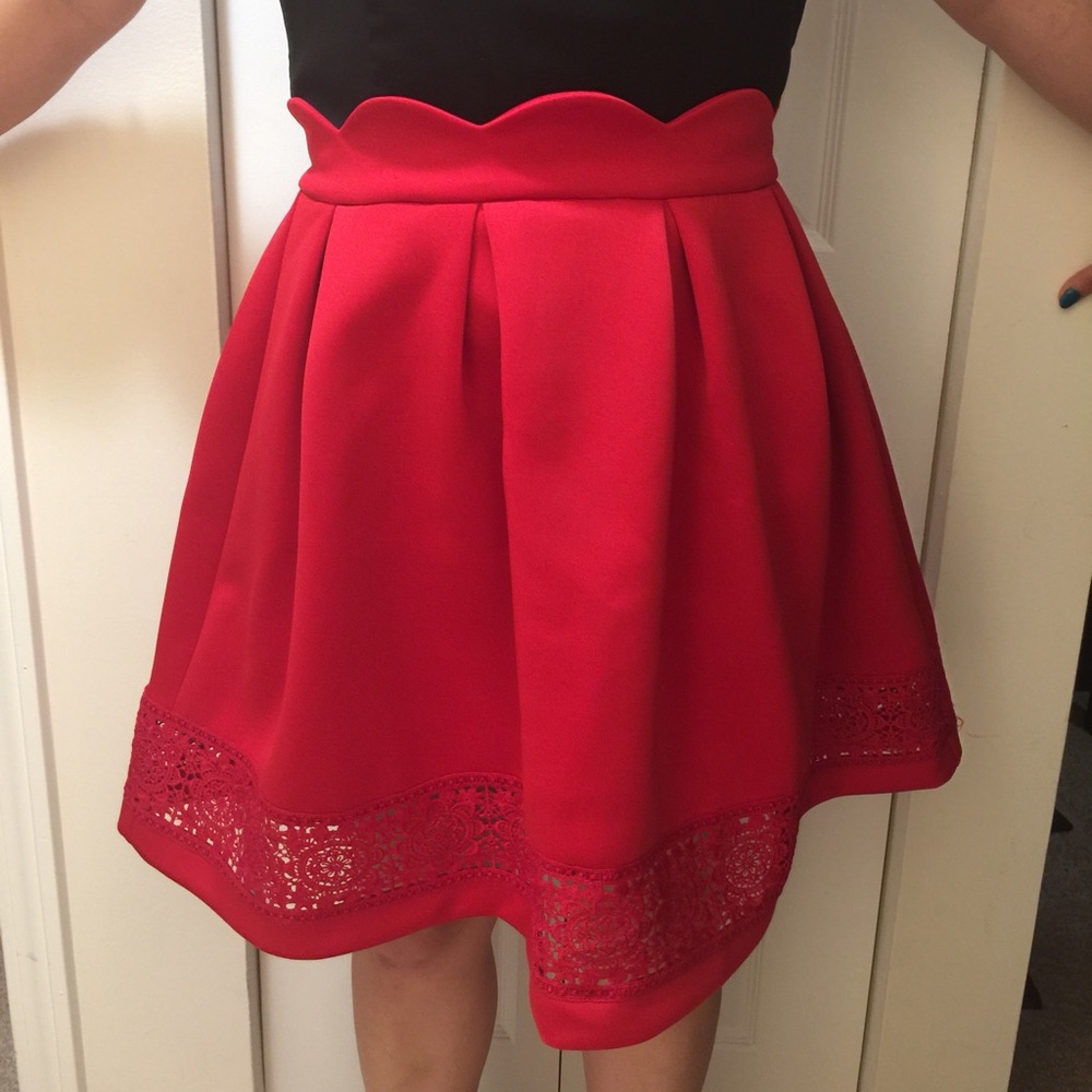 Francesca's Red Skirt