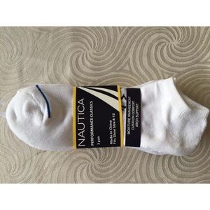 Men Nautica 3pairs Men's Socks NWT White