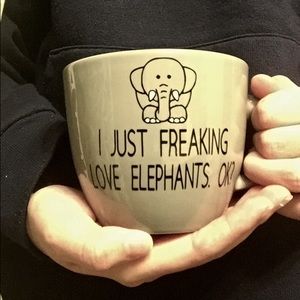 I just Freaking Love Elephants Coffee Mug