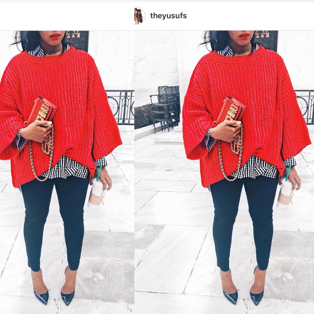 Oversized boyfriend sweater