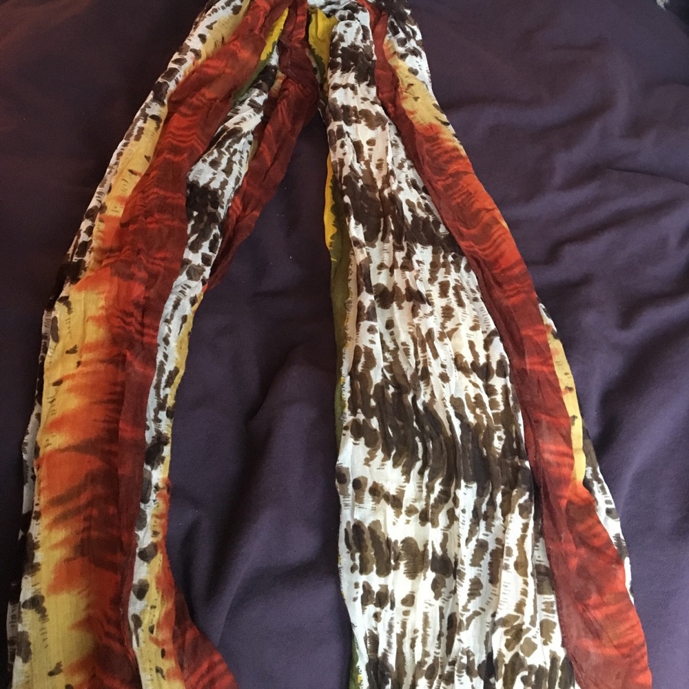 Jamaican inspired sheer cotton scarf