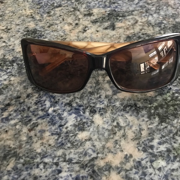 Escada Brown rectangle shaped sunglasses