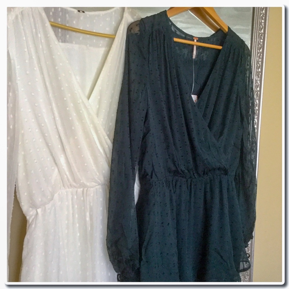 Free People Dahlia Dress Deep Jade - Picture 5 of 5