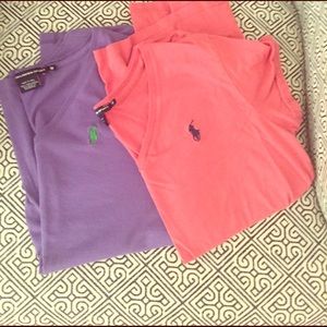 2 Ralph Lauren POLO V-necks