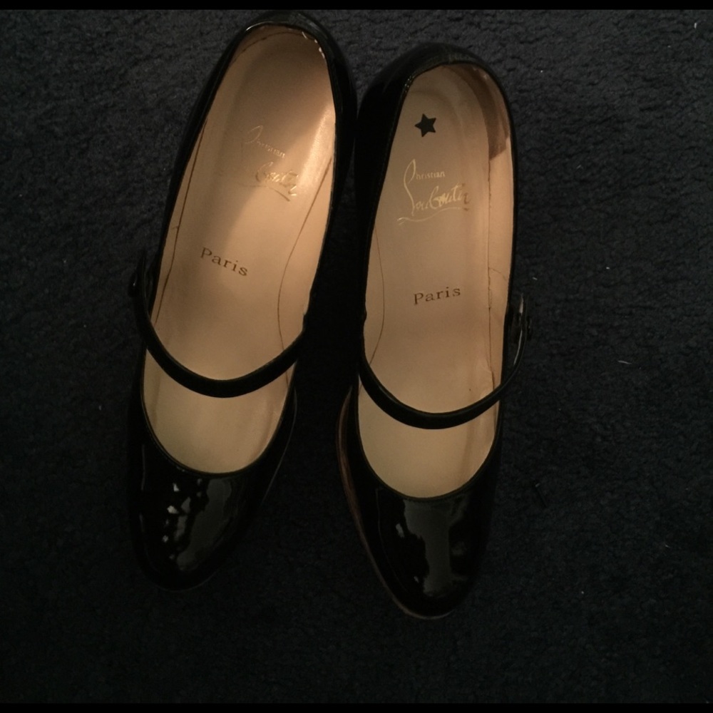 Christian Louboutin Patent Leather Wedge (sz 40.5)