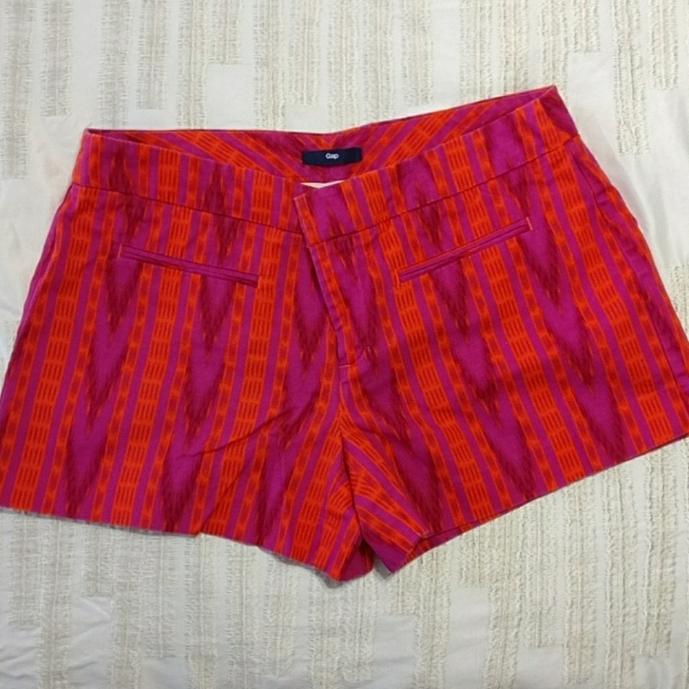 Pink and ?? Gap shorts