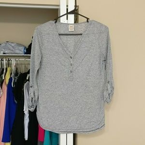 Heather gray shirt