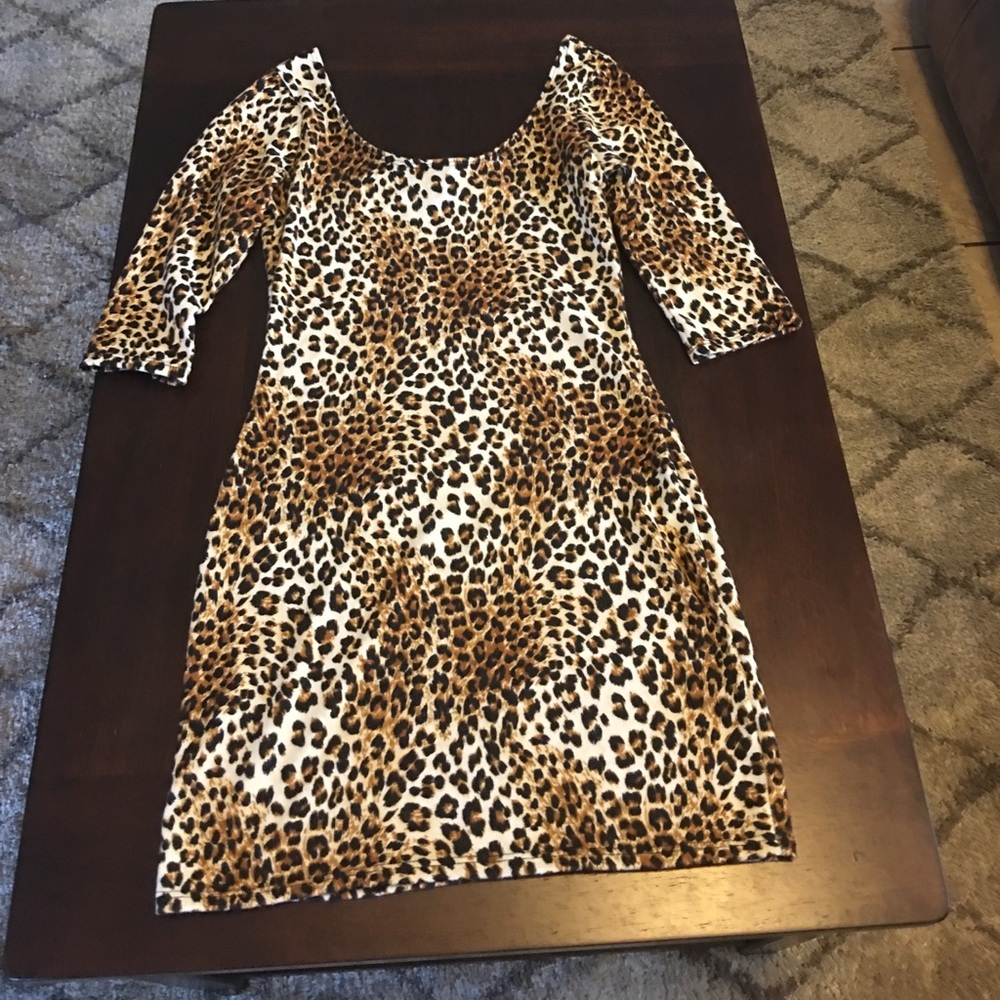 Medium leopard print mini dress/tunic