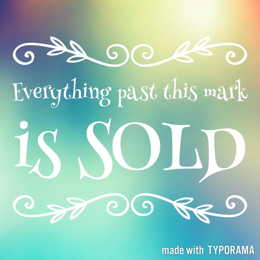 ✨ Everything past here is SOLD ✨