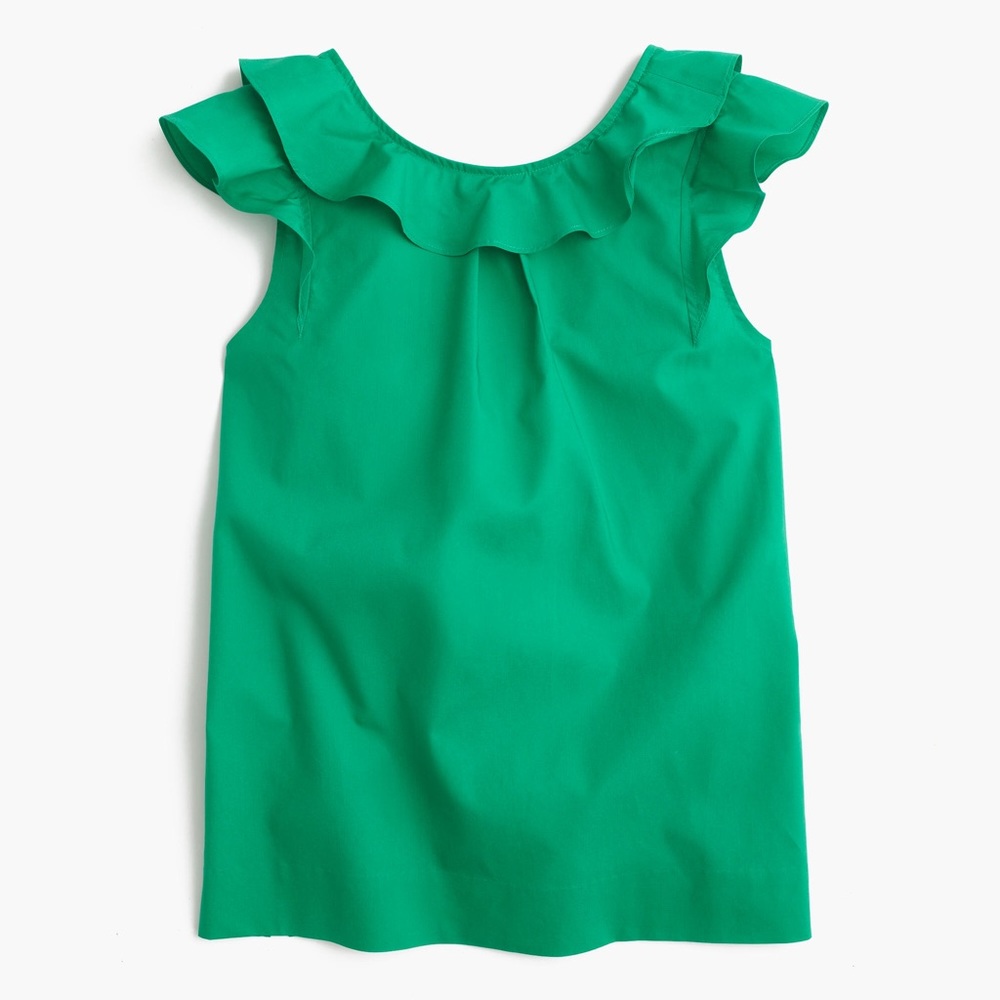 NWT J Crew Ruffle top