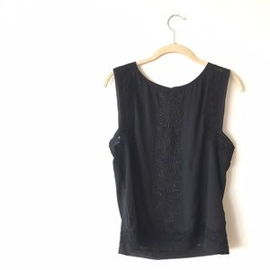 Naked Zebra Sleeveless Black Top - Size M