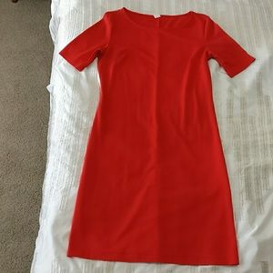 Coral old navy t-shirt dress.