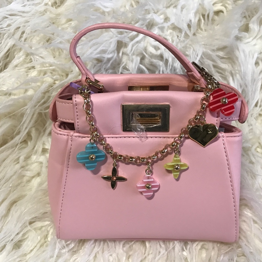 Blush pink micro handbag