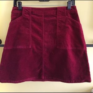 Velvety burgundy skirt Velvety burgundy skirt