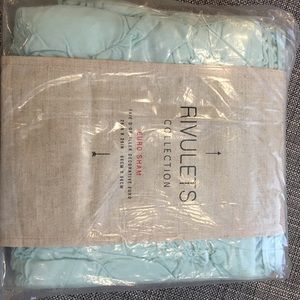 Anthropologie Rivulets Euro Sham Mint, NEW