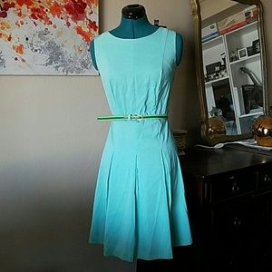 Dress Barn Mint Blue Dress with Belt