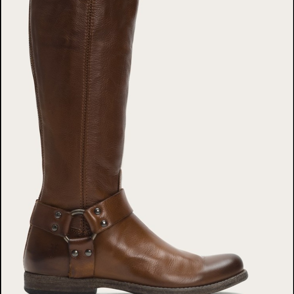 Frye Philip Harness tall boots.