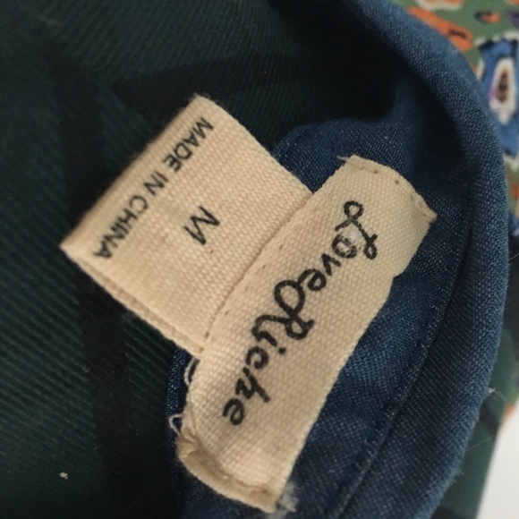 Floral Silk & Chambray Dress - Picture 6 of 7