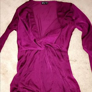 Satin wrap dress