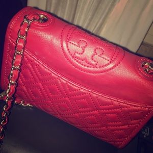 Tory Burch Mini Quilted Leather Cross Body Bag