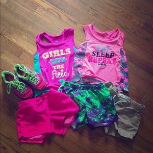 Bundle of girl's active wear - EUC Sizes 6X - 7